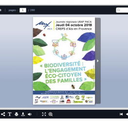 Actes journée régionale URAF du 04/10/2018 &quot;Biodiversité, l'engagement écocitoyen des familles&quot;